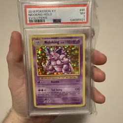 Nidoking 45/108 Evolutions Holo Pokemon 2016 XY PSA 7 - Image 4