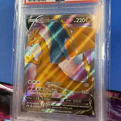 2020 POKEMON SWSH PROMO CHAMPION'S PATH ETB #050 CHARIZARD V PSA 9 - Image 2