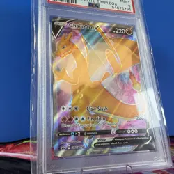 2020 POKEMON SWSH PROMO CHAMPION'S PATH ETB #050 CHARIZARD V PSA 9 - Image 4