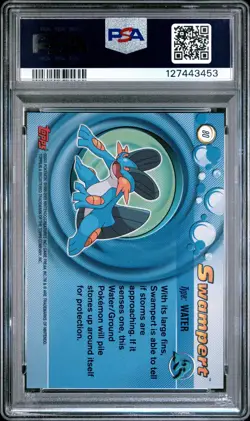 2003 TOPPS POKEMON ADVANCED #80 SWAMPERT PSA 9 - Image 2