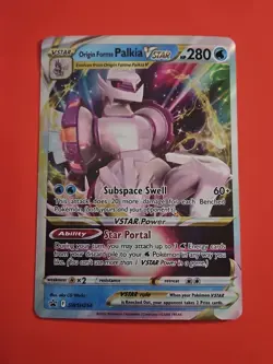 JUMBO Pokemon Origin Forme Palkia HOLO VSTAR SWSH254 Oversized Black Star Promo - Image 1