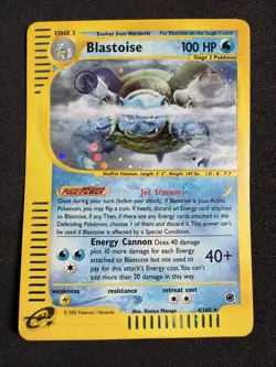 Blastoise 4/165 Expedition 2002 Holo e-Series Pokemon TCG - Image 1