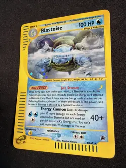 Blastoise 4/165 Expedition 2002 Holo e-Series Pokemon TCG - Image 2