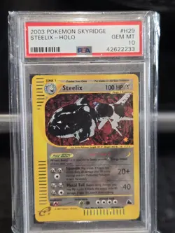 2003 Pokemon Skyridge # H29 Steelix Holo PSA 10 Card! 💥 Free Shipping 💥 - Image 1