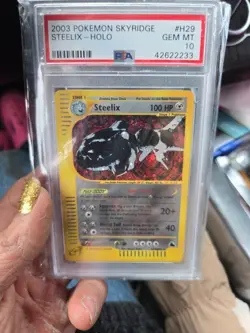 2003 Pokemon Skyridge # H29 Steelix Holo PSA 10 Card! 💥 Free Shipping 💥 - Image 3