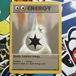 Double Colorless Energy 96/102 Lightly Played LP Base Set Pokemon Card WOTC 1999 - Image 1