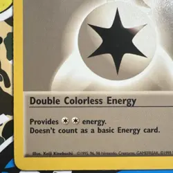 Double Colorless Energy 96/102 Lightly Played LP Base Set Pokemon Card WOTC 1999 - Image 5