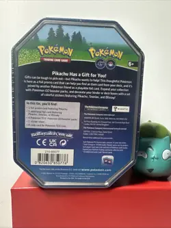 Pokemon TCG Pokemon Go PIKACHU Gift Tin Factory Sealed - 4 Booster Packs PoGo - Image 2