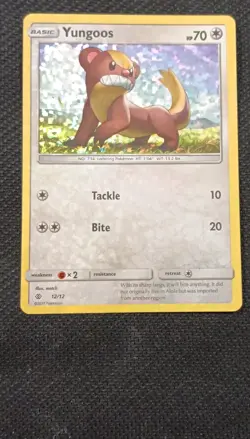 Yungoos 12/12 Holo 2017 70 McDonalds Promo Pokemon TCG - Image 1