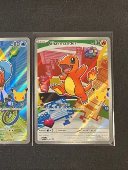Pokemon 30th First Partner Promo Set - Charmander Squirtle Bulbasaur - MEP, NM - Image 4