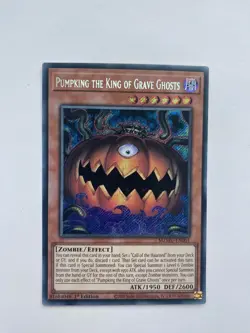 Pumpking The King Of Grave Ghosts MZMU-EN001 Secret Rare 1st Edition YuGiOh - Image 1