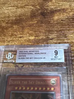 BGS 9 Slifer the Sky Dragon (Ultra Rare) GBI-001 Yu-Gi-Oh 2003 Worldwide Edition - Image 2