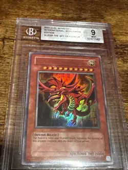 BGS 9 Slifer the Sky Dragon (Ultra Rare) GBI-001 Yu-Gi-Oh 2003 Worldwide Edition - Image 3