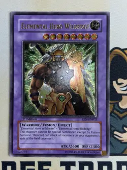 Elemental HERO Wildedge EEN-EN035 1st Edition Ultimate Rare YuGiOh! NM EURO - Image 3