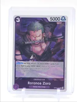 RORONOA ZORO 2024 ONE PIECE EMPERORS IN THE NEW WORLD RARE OP09-076 Q6626 - Image 1