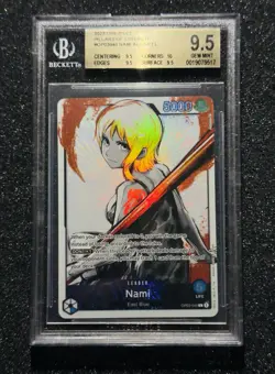 One Piece Nami (040) (Alternate Art) OP03-040 Pillars of Strength Foil BGS 9.5 - Image 1