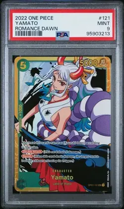 2022 One Piece Romance Dawn Yamato Secret Rare #121 FULL ART PSA 9 MINT - Image 1