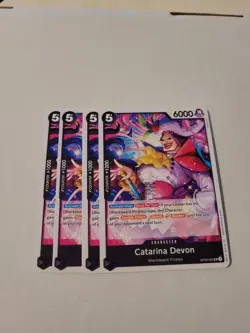 4 x Catarina Devon OP09-084 UC Emperors in the New World One Piece NM/M - Image 1