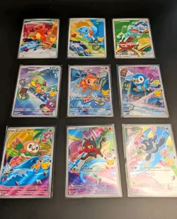 Pokemon 2026 First Partner Illustration Collection Series 1 Promos Set 9 Cards - Image 1