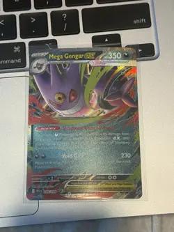 Pokemon Mega Gengar EX Double Rare Full Art Holo Card 056/094 350 HP 230 Attack - Image 1