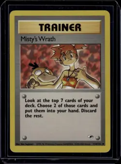 Misty's Wrath #114/132 Gyme Heroes Pokemon Trainer Card - Image 1