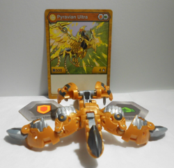 Bakugan Pyravian Ultra Tan Aurelus Battle Planet B500 - Card - 2 cores - Image 1
