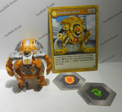 Bakugan Goreene Ultra Tan Aurelus Battle Planet B200 - card - cores - Image 1