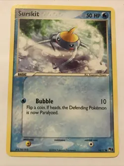 Surskit 14/17 Common Pokemon POP Series 1 Card - Image 1