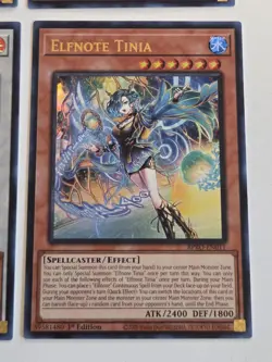 Elfnote Tinia BPRO-EN011 Burst Protocol Yugioh Card Set 1st Edition Mint - Image 2