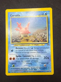 Corsola 37/75 | Neo Discovery | Uncommon | Pokemon Card | NM- - Image 1