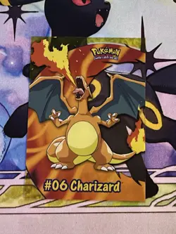 Topps Pokemon TV Animation Charizard #06 Clear Card - Image 1