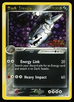 Dark Steelix 10/109 Rare Reverse Holo Stamped Team Rocket Returns Pokemon Card - Image 1