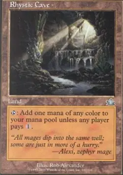 MTG magic cards 1x Rhystic Cave - Foil Prophecy Light Play, English - Image 1