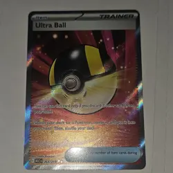 Pokemon TCG Ultra Ball Trainer Item ASC Holo Card Ascended. Perfect - Image 3