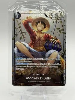 Monkey.D.Luffy (Tin Pack Set Vol. 2) P-075 One Piece Promotion Cards Foil Sealed - Image 1