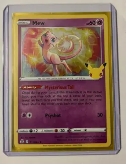 Pokemon MEW Holo TCG Card Celebrations 011/025 Excellent Shape! - Image 1