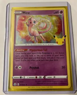 Pokemon MEW Holo TCG Card Celebrations 011/025 Excellent Shape! - Image 2