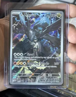 Pokemon N's Zekrom Full Art Holo Card 130 HP Basic 2026 English 034 - Image 1