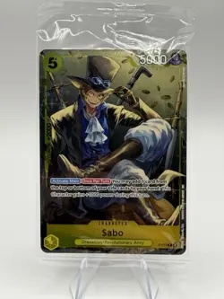 Sabo P-073 One Piece Card Game Promo Factory Sealed Character Card - Image 1
