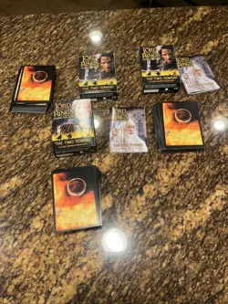 Lord of the Rings TCG CCG Two Towers 2003 Decipher 150 Card Lot Unplayed Lot - Image 1
