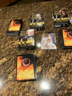 Lord of the Rings TCG CCG Two Towers 2003 Decipher 150 Card Lot Unplayed Lot - Image 2