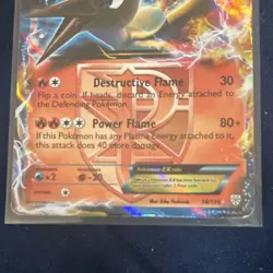 Pokemon Moltres EX Team Plasma Holo Card Plasma Storm 14/135 170 HP English - Image 3