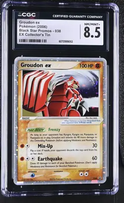 CGC 8.5 Groudon ex 2006 Black Star Promos 038 Holo Pokemon Card - Image 1