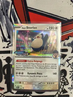 Pokemon Stamped Hop's Snorlax 184 (Prerelease) Scarlet & Violet Promo Card - Image 1