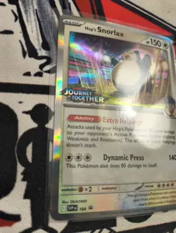 Pokemon Stamped Hop's Snorlax 184 (Prerelease) Scarlet & Violet Promo Card - Image 3