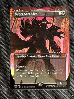 Super Shredder Borderless TMNT MTG Teenage Mutant Ninja Turtles Magic Cards - Image 2