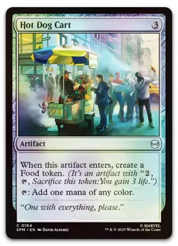 Hot Dog Cart #164 (Foil) (NM) Spider-Man SPM Magic MTG - Image 1