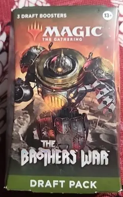 Brothers' War Draft Booster Pack Magic The Gathering 3 PKS Factory Sealed - Image 2
