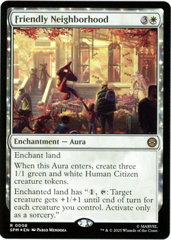 Friendly Neighborhood (Foil) - 0008 - Marvel's Spider-Man MTG - NM/M - English - Image 1