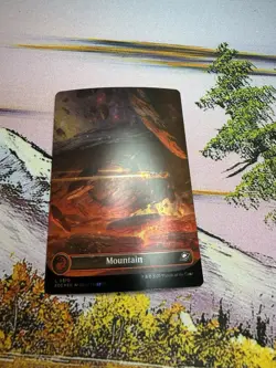MTG Edge of Eternities Mountain Basic Land Common Galaxy Foil #0370 - Image 1